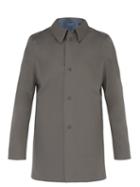 Matchesfashion.com Herno - Reversible Laser Cut Cotton Overcoat - Mens - Grey Multi