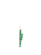 Matchesfashion.com Hillier Bartley - Crystal Embellished Paperclip Earring - Womens - Green