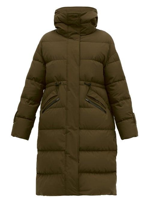 Matchesfashion.com Herno - High Neck Quilted Down Filled Coat - Womens - Khaki