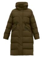 Matchesfashion.com Herno - High Neck Quilted Down Filled Coat - Womens - Khaki