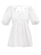 Matchesfashion.com Cecilie Bahnsen - Hope Balloon-sleeve Organic-cotton Blouse - Womens - White