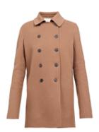 Matchesfashion.com The Row - Saku Double-breasted Wool Peacoat - Womens - Mid Brown