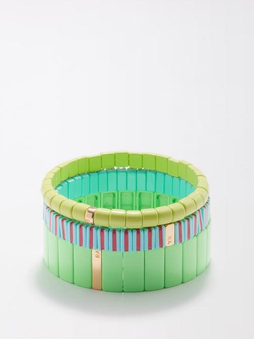 Roxanne Assoulin - The Solids Enamel Bracelets - Womens - Green