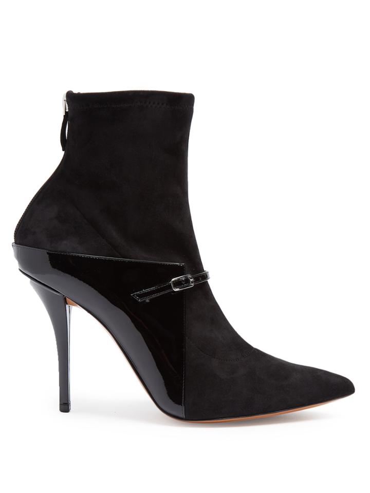 Givenchy New Feminine Suede And Leather Ankle Boots