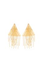 Matchesfashion.com Jil Sander - Triangular Drop Earrings - Womens - Gold