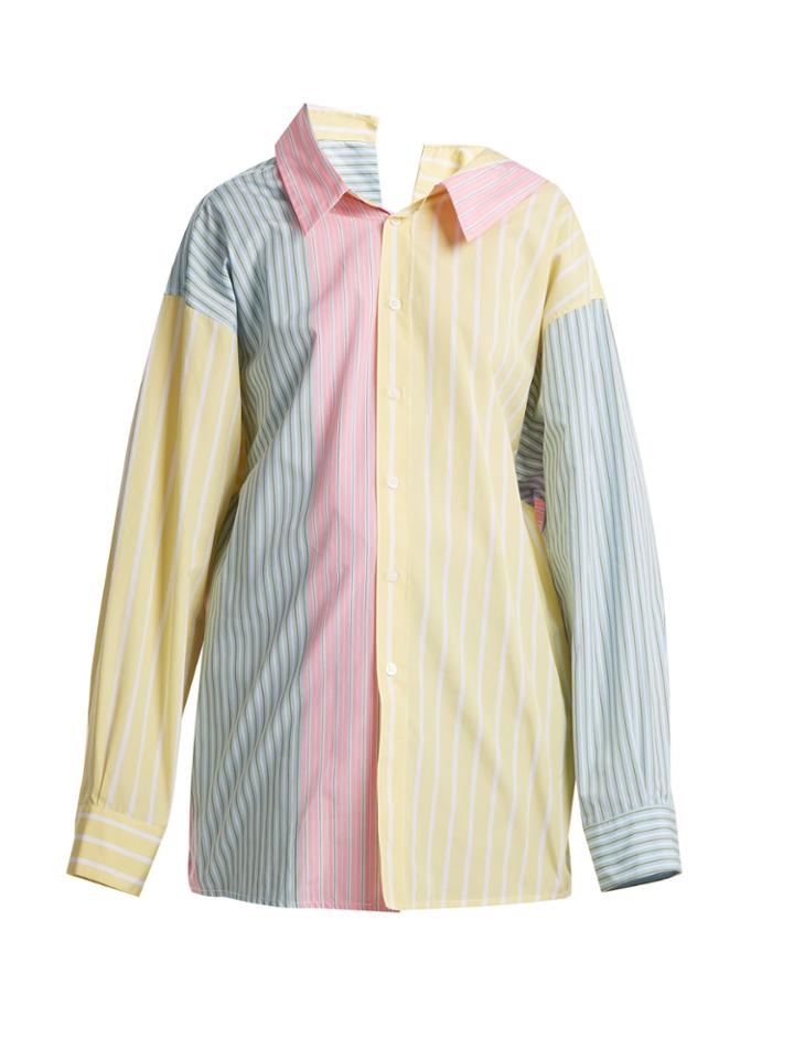Marni Point-collar Striped Cotton Shirt