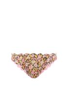 Marysia - Antibes Scalloped-edge Floral-print Bikini Briefs - Womens - Pink Floral