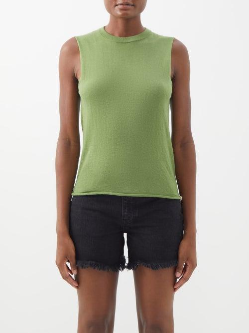 Extreme Cashmere - No.231 Plaisir Cashmere Tank Top - Womens - Green