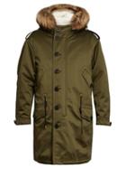 Burberry Shearling-lined Fur-trimmed Parka