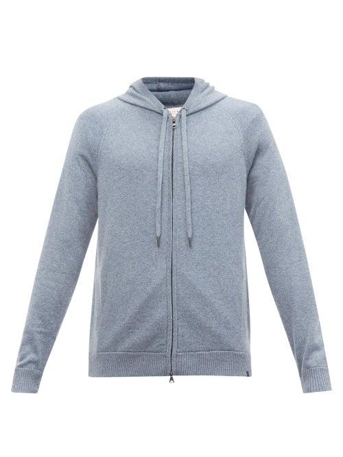 Derek Rose - Loro Piana Cashmere Hooded Sweater - Mens - Blue