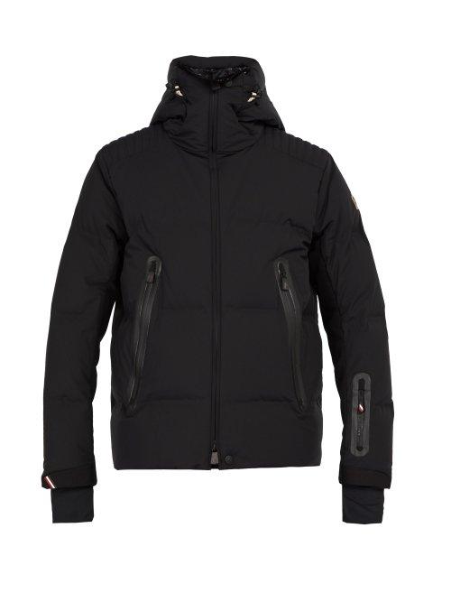 Matchesfashion.com Moncler Grenoble - Calaita Hooded Quilted Down Ski Jacket - Mens - Black