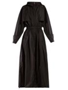 Matchesfashion.com Prada - Hooded Zip Through Trench Coat - Womens - Black