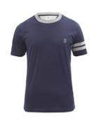 Mens Rtw Brunello Cucinelli - Crest-embroidered Cotton-jersey T-shirt - Mens - Navy