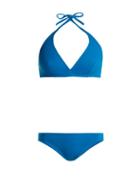 Matchesfashion.com Eres - Gang Scarlett Halterneck Bikini - Womens - Blue