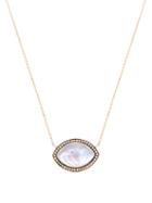 Matchesfashion.com Noor Fares - Ajna Diamond, Quartz & 18kt Gold Pendant Necklace - Womens - Clear