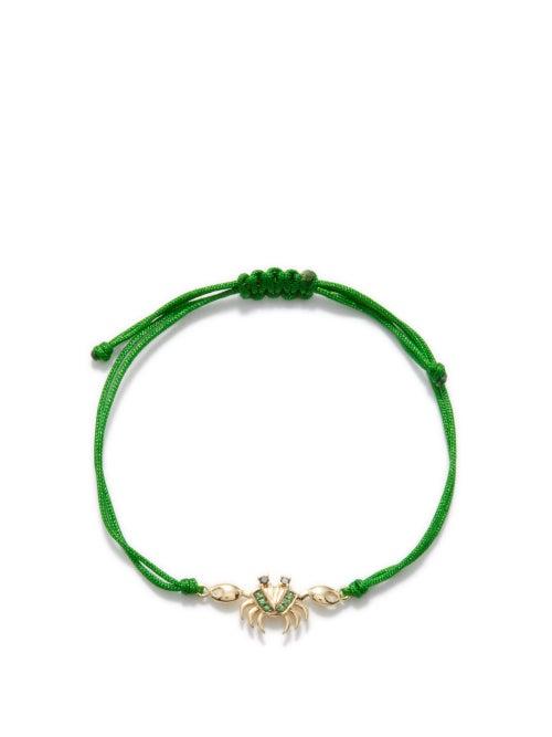 Yvonne Lon - Crab Diamond, Tsavorite & 9kt Gold Bracelet - Womens - Green