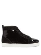 Matchesfashion.com Christian Louboutin - Louis Orlato Sequinned Suede High-top Trainers - Mens - Black