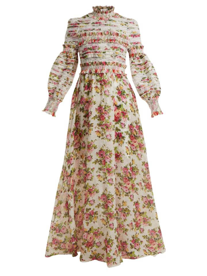 Zimmermann Radiate Smocked Dress