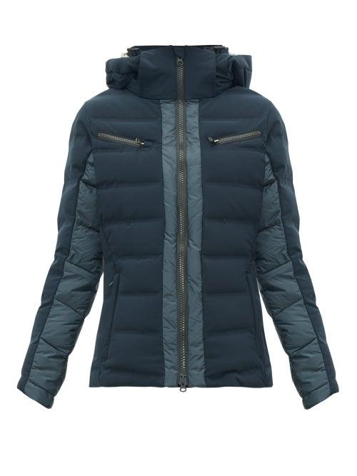 Matchesfashion.com Capranea - Vanta Down Filled Quilted Ski Jacket - Womens - Dark Grey