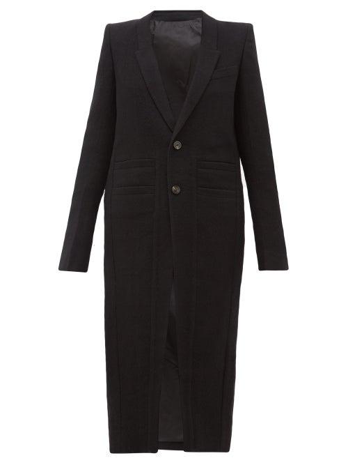 Matchesfashion.com Rick Owens - Neue Single Breasted Wool Coat - Womens - Black