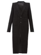 Matchesfashion.com Rick Owens - Neue Single Breasted Wool Coat - Womens - Black