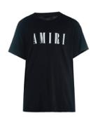 Matchesfashion.com Amiri - Logo-print Jersey T-shirt - Mens - Black