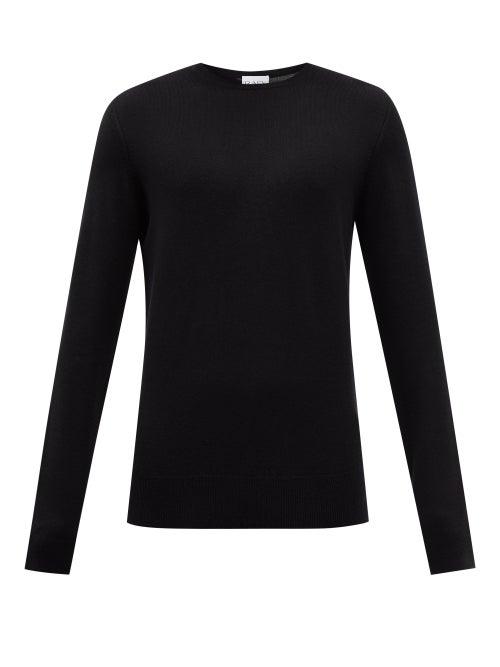 Raey - Mercerized Merino Wool Crew-neck Sweater - Mens - Black