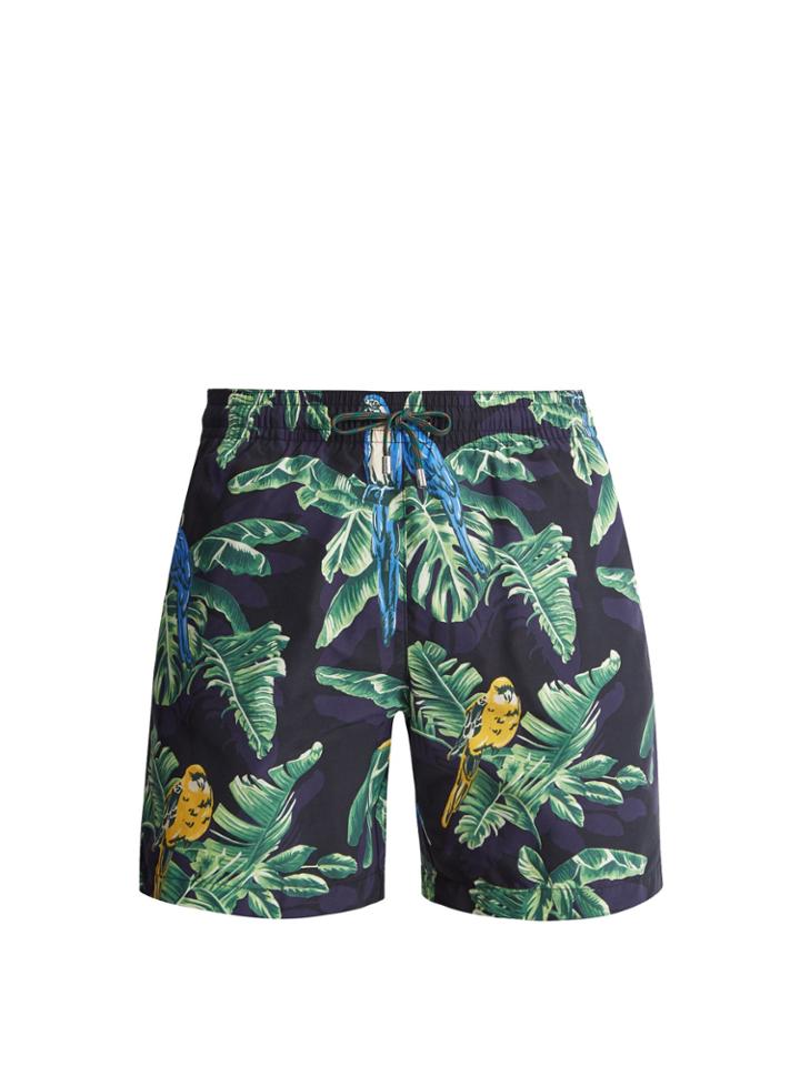 Stella Mccartney Parrot-print Swim Shorts