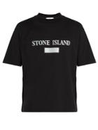 Stone Island Reflective-panel Cotton-jersey T-shirt