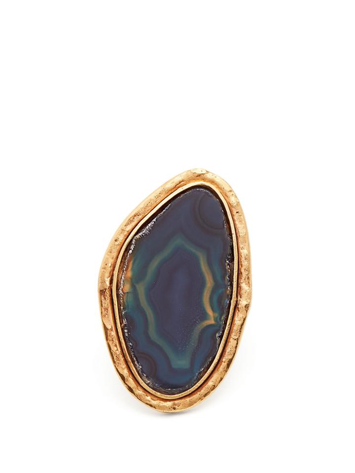 Sylvia Toledano Barbare Agate Gold-plated Ring