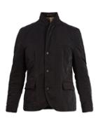 Matchesfashion.com Valentino - Stand Collar Contrasting Panel Jacket - Mens - Navy