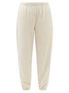Les Tien - Cotton-blend Velour Track Pants - Womens - Ivory