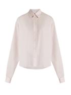 Mm6 By Maison Margiela Point-collar Pinstriped Cotton Shirt