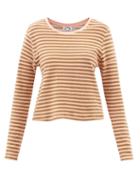 The Upside - Beaumont Striped Cotton-blend Terry T-shirt - Womens - Pink Stripe