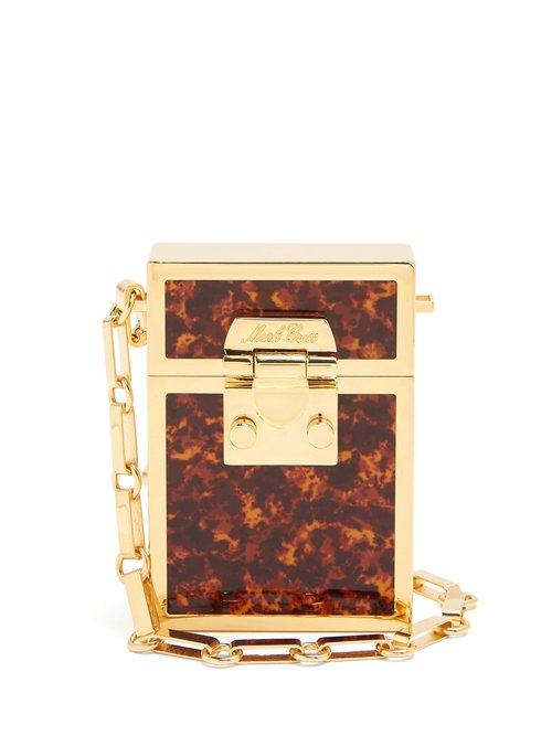 Matchesfashion.com Mark Cross - Nicole Tortoiseshell Enamelled Gold Plated Bag - Womens - Tortoiseshell