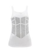 Germanier - Upcycled-beaded Cotton-jersey Tank Top - Womens - White
