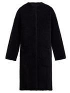 Matchesfashion.com Raey - Reversible Shearling Long Coat - Womens - Black
