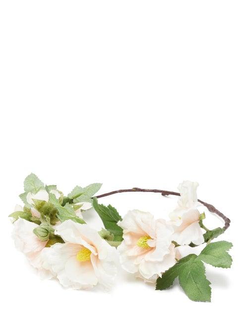 Matchesfashion.com Philippa Craddock - Hollyhocks Faux Flower Headband - Womens - White