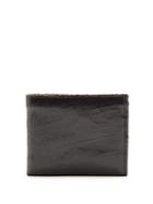 Matchesfashion.com Marc Marmel - Bi Fold Cracked Leather Wallet - Mens - Black