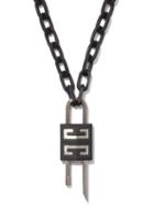 Givenchy - Padlock Chain-link Necklace - Mens - Black