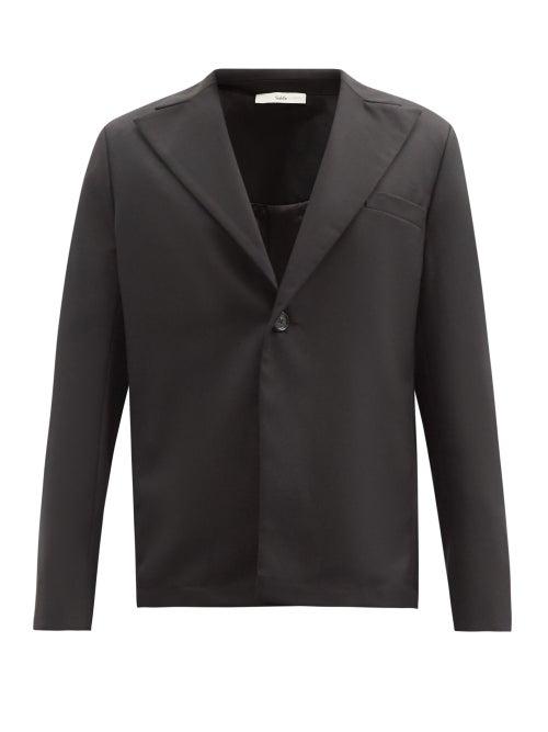 Matchesfashion.com Sfr - Power Single-breasted Twill Jacket - Mens - Black