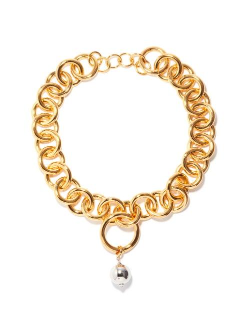 Ladies Jewellery Jil Sander - Chunky Spherical-charm Choker - Womens - Gold