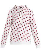 Burberry Heart-print Cotton-blend Hooded Sweatshirt