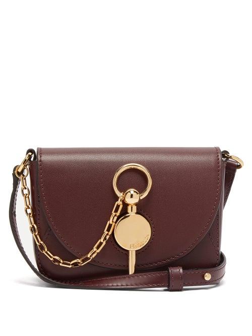 Matchesfashion.com Jw Anderson - Nano Keyts Leather Cross Body Bag - Womens - Burgundy