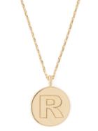 Matchesfashion.com Theodora Warre - R Charm Gold Plated Necklace - Womens - Gold