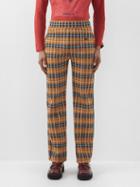 Wales Bonner - Samuel Check-jacquard Track Pants - Mens - Multi