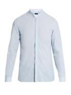 Lanvin Mandarin-collar Single-cuff Cotton Shirt
