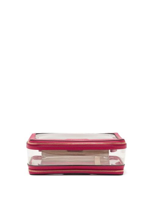Matchesfashion.com Anya Hindmarch - In-flight Leather And Tpu Wash Bag - Womens - Pink