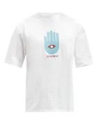 Matchesfashion.com Gmbh - Birk Hand-print Cotton-jersey T-shirt - Mens - White