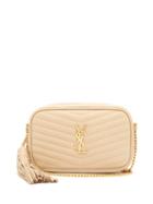 Matchesfashion.com Saint Laurent - Lou Mini Leather Cross Body Bag - Womens - Beige